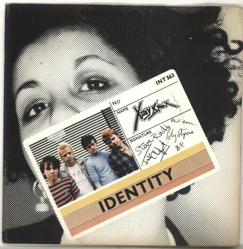 X-Ray Spex Identity - P/S - Pink UK 7